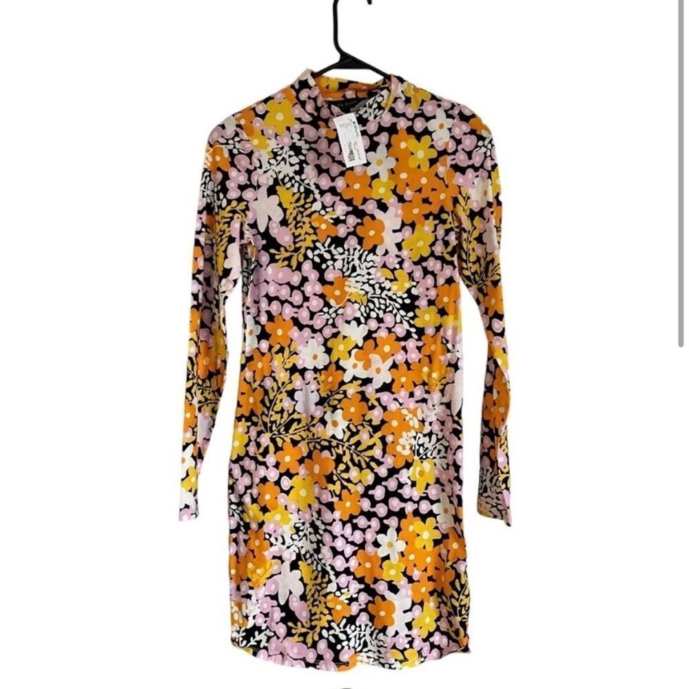 NWOT TED BAKER DELIAHH FLORAL BODYCON MINI DRESS - Picture 2 of 10
